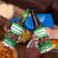 Personalized Wales Christmas Dragon 4 in 1 Can Cooler Tumbler Nadolig Llawen Green Version - Wonder Print Shop