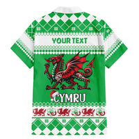 Personalized Wales Christmas Dragon Family Matching Mermaid Dress and Hawaiian Shirt Nadolig Llawen Green Version - Wonder Print Shop