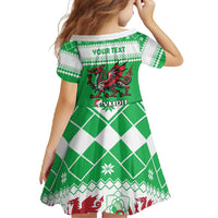 Personalized Wales Christmas Dragon Family Matching Summer Maxi Dress and Hawaiian Shirt Nadolig Llawen Green Version - Wonder Print Shop