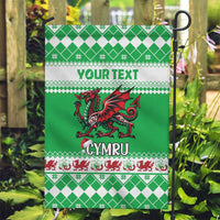 Personalized Wales Christmas Dragon Garden Flag Nadolig Llawen Green Version - Wonder Print Shop