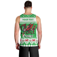 Personalized Wales Christmas Dragon Men Tank Top Nadolig Llawen Green Version - Wonder Print Shop