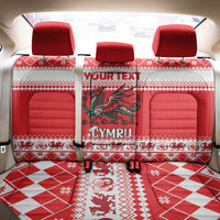 Personalized Wales Christmas Dragon Back Car Seat Cover Nadolig Llawen Red Version - Wonder Print Shop