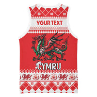 Personalized Wales Christmas Dragon Basketball Jersey Nadolig Llawen Red Version - Wonder Print Shop