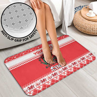 Personalized Wales Christmas Dragon Bathroom Set Nadolig Llawen Red Version - Wonder Print Shop