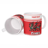 Personalized Wales Christmas Dragon Ceramic Mug Nadolig Llawen Red Version - Wonder Print Shop