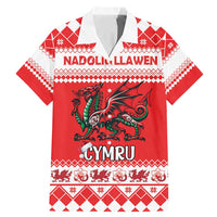 Personalized Wales Christmas Dragon Family Matching Mermaid Dress and Hawaiian Shirt Nadolig Llawen Red Version - Wonder Print Shop