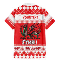 Personalized Wales Christmas Dragon Family Matching Mermaid Dress and Hawaiian Shirt Nadolig Llawen Red Version - Wonder Print Shop