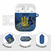 Personalized Holodomor Memorial Day AirPods Case Ukrainian Trident And Wheat Remembrance - Wonder Print Shop