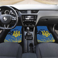 Personalized Holodomor Memorial Day Car Mats Ukrainian Trident And Wheat Remembrance - Wonder Print Shop