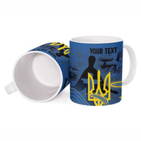 Personalized Holodomor Memorial Day Ceramic Mug Ukrainian Trident And Wheat Remembrance - Wonder Print Shop
