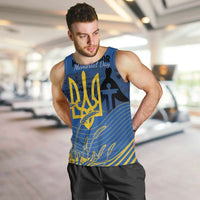 Personalized Holodomor Memorial Day Men Tank Top Ukrainian Trident And Wheat Remembrance - Wonder Print Shop