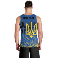 Personalized Holodomor Memorial Day Men Tank Top Ukrainian Trident And Wheat Remembrance - Wonder Print Shop