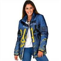 Personalized Holodomor Memorial Day Padded Jacket Ukrainian Trident And Wheat Remembrance - Wonder Print Shop