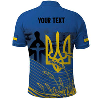 Personalized Holodomor Memorial Day Polo Shirt Ukrainian Trident And Wheat Remembrance - Wonder Print Shop