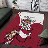 Personalized Latvia Independence Day Area Rug 18th November 1918 - Wonder Print Shop