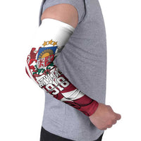 Personalized Latvia Independence Day Arm Sleeves 18th November 1918 - Wonder Print Shop