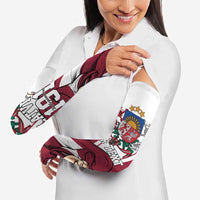 Personalized Latvia Independence Day Arm Sleeves 18th November 1918 - Wonder Print Shop