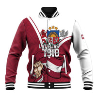 Personalized Latvia Independence Day Baseball Jacket 18th November 1918 - Wonder Print Shop