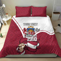 Personalized Latvia Independence Day Bedding Set 18th November 1918 - Wonder Print Shop