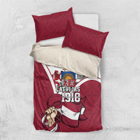 Personalized Latvia Independence Day Bedding Set 18th November 1918 - Wonder Print Shop