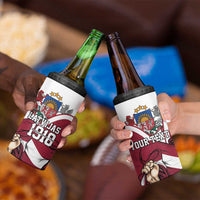 Personalized Latvia Independence Day 4 in 1 Can Cooler Tumbler 18th November 1918 - Wonder Print Shop