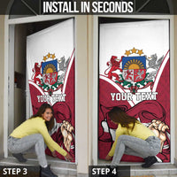 Personalized Latvia Independence Day Door Cover 18th November 1918 - Wonder Print Shop