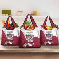 Personalized Latvia Independence Day Grocery Bag 18th November 1918 - Wonder Print Shop
