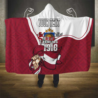 Personalized Latvia Independence Day Hooded Blanket 18th November 1918 - Wonder Print Shop