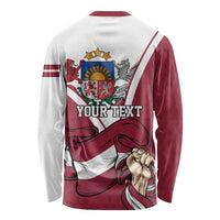 Personalized Latvia Independence Day Long Sleeve Shirt 18th November 1918 - Wonder Print Shop