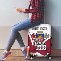 Personalized Latvia Independence Day Luggage Cover 18th November 1918 - Wonder Print Shop
