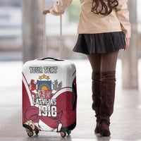 Personalized Latvia Independence Day Luggage Cover 18th November 1918 - Wonder Print Shop