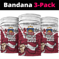 Personalized Latvia Independence Day Neck Gaiter 18th November 1918 - Wonder Print Shop