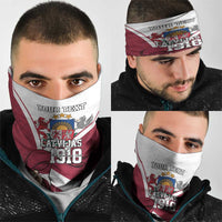Personalized Latvia Independence Day Neck Gaiter 18th November 1918 - Wonder Print Shop