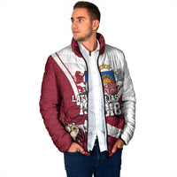 Personalized Latvia Independence Day Padded Jacket 18th November 1918 - Wonder Print Shop