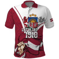 Personalized Latvia Independence Day Polo Shirt 18th November 1918 - Wonder Print Shop