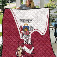 Personalized Latvia Independence Day Quilt 18th November 1918 - Wonder Print Shop