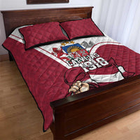 Personalized Latvia Independence Day Quilt Bed Set 18th November 1918 - Wonder Print Shop