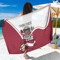 Personalized Latvia Independence Day Sarong 18th November 1918 - Wonder Print Shop