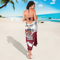Personalized Latvia Independence Day Sarong 18th November 1918 - Wonder Print Shop