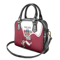 Personalized Latvia Independence Day Shoulder Handbag 18th November 1918 - Wonder Print Shop