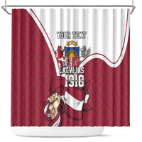 Personalized Latvia Independence Day Shower Curtain 18th November 1918 - Wonder Print Shop
