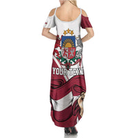 Personalized Latvia Independence Day Summer Maxi Dress 18th November 1918 - Wonder Print Shop