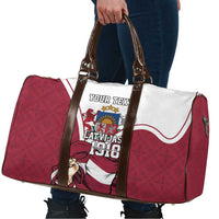 Personalized Latvia Independence Day Travel Bag 18th November 1918 - Wonder Print Shop