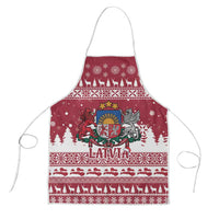 Latvia Christmas Apron Priecigus Ziemassvetkus - Wonder Print Shop