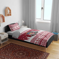 Latvia Christmas Bedding Set Priecigus Ziemassvetkus - Wonder Print Shop