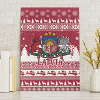 Latvia Christmas Canvas Wall Art Priecigus Ziemassvetkus - Wonder Print Shop