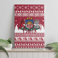 Latvia Christmas Canvas Wall Art Priecigus Ziemassvetkus - Wonder Print Shop