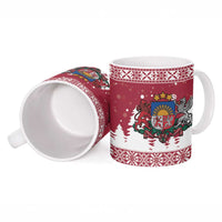 Latvia Christmas Ceramic Mug Priecigus Ziemassvetkus - Wonder Print Shop
