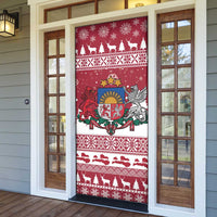 Latvia Christmas Door Cover Priecigus Ziemassvetkus - Wonder Print Shop