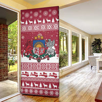 Latvia Christmas Door Cover Priecigus Ziemassvetkus - Wonder Print Shop